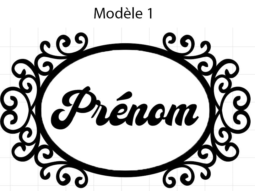 boite metallique theme prénom - LaPinUpEtLeChat