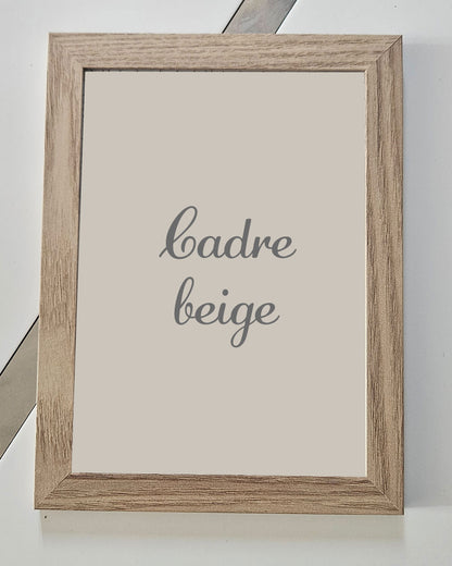 Cadre photo beige
