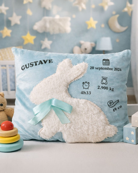Coussin personnalisable naissance - 1