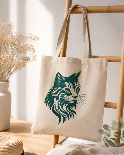 Tote bag personnalisable motif chat - 3
