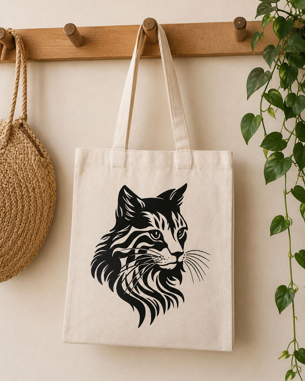 Tote bag chat noir