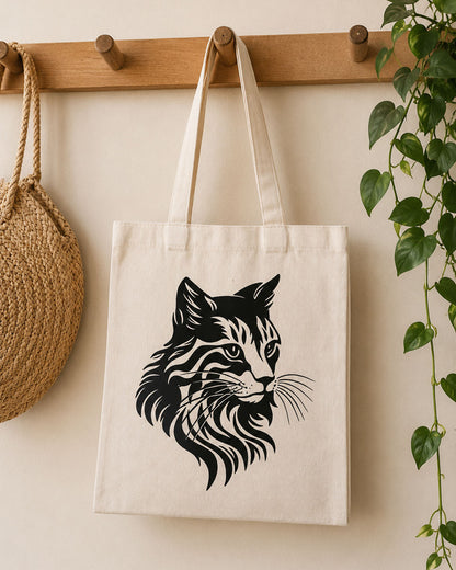 Tote bag chat noir