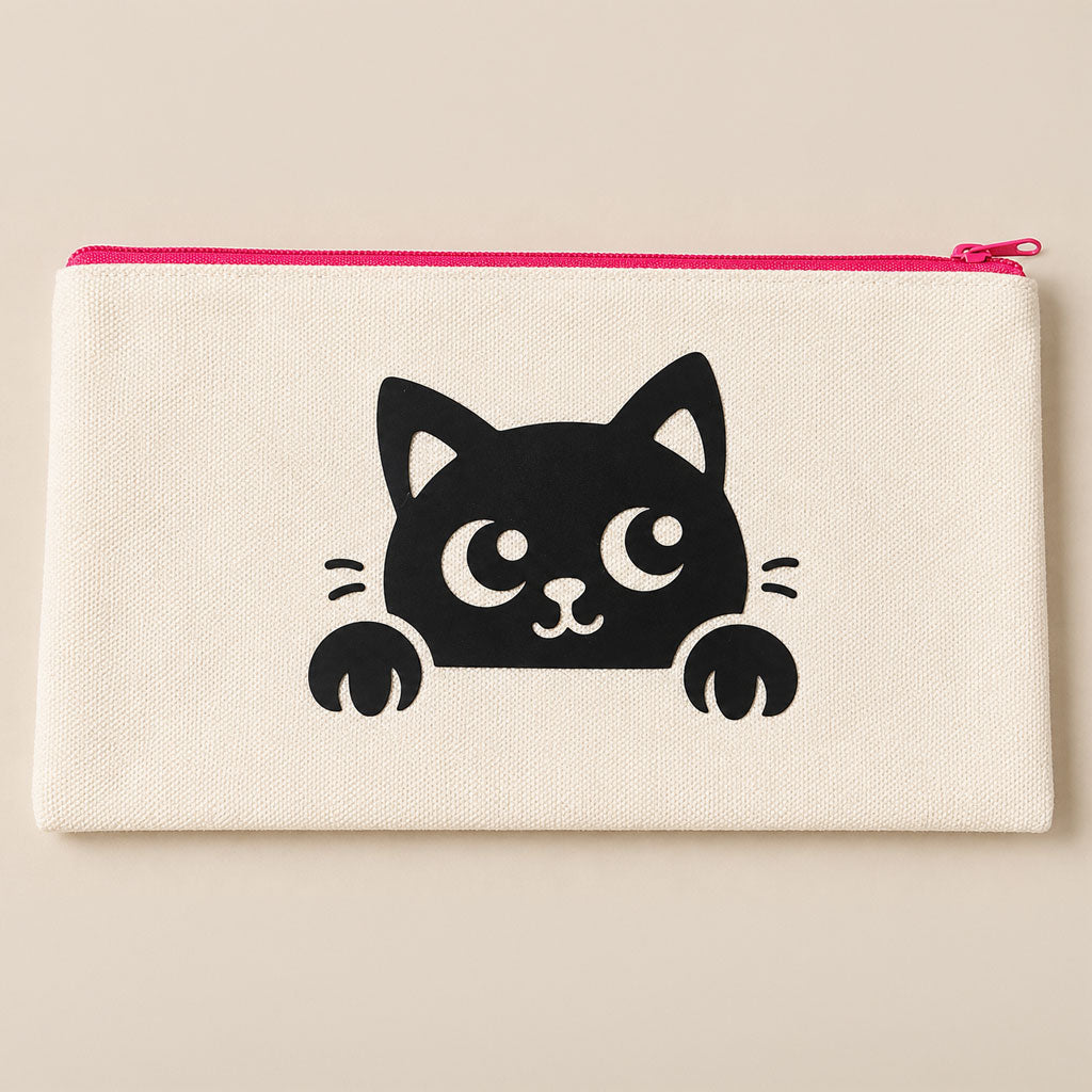Trousse chat couleur noire