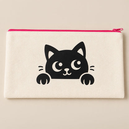 Trousse chat couleur noire