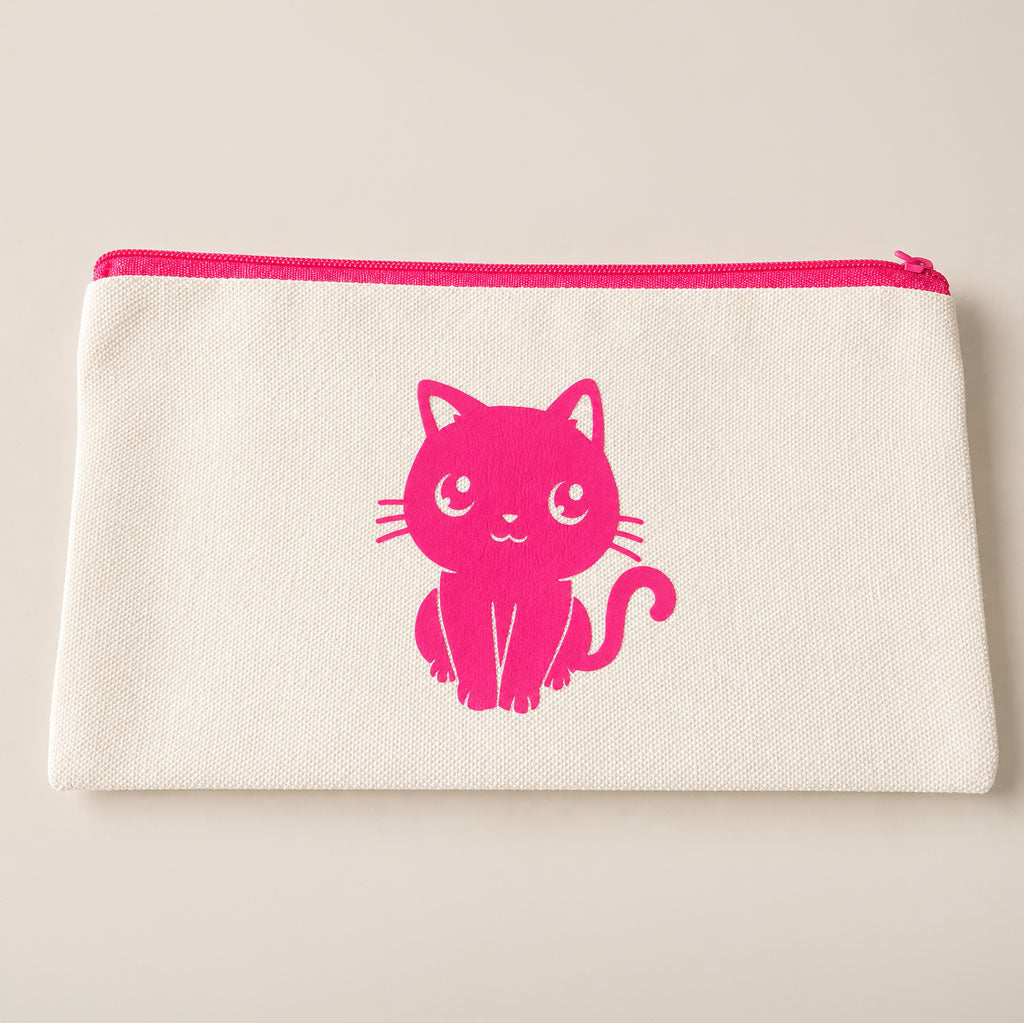 Trousse chat rose